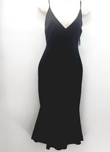 NWT black midi dress